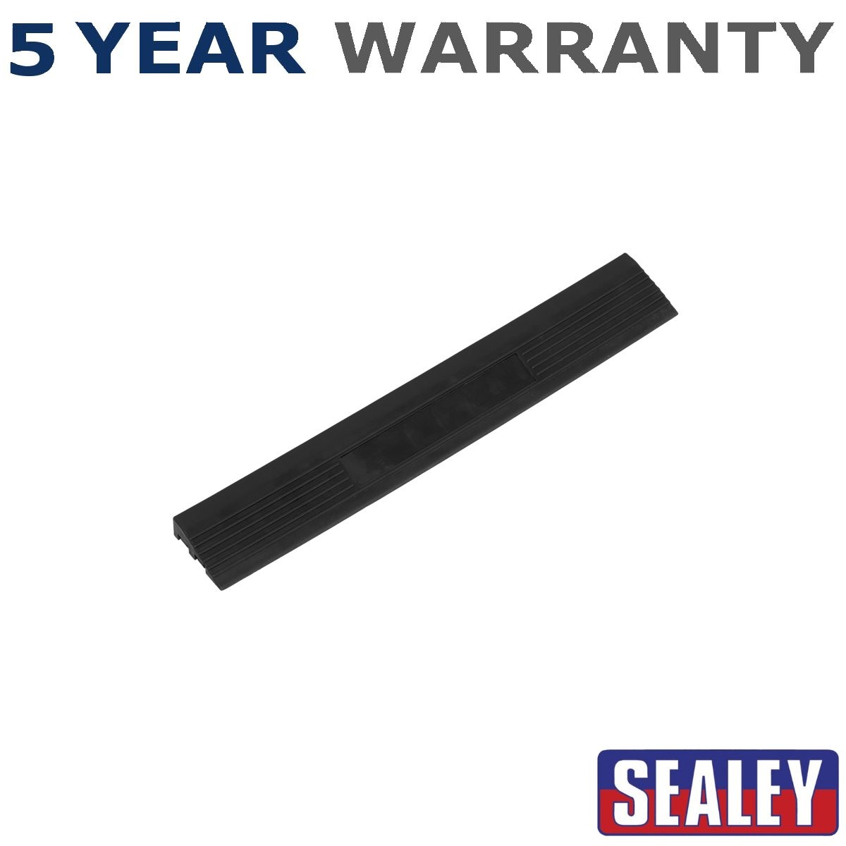 Sealey Polypropylene Floor Tile Edge 400 x 60mm Black Male Pack of 6 FT3EBM