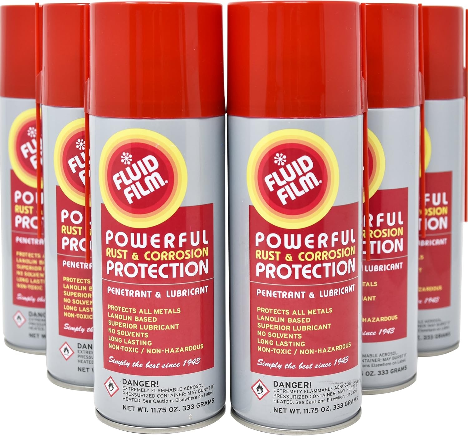 Fluid Film Rust & Corrosion Protection, Metal Surface Penetrant & Lubricant,...