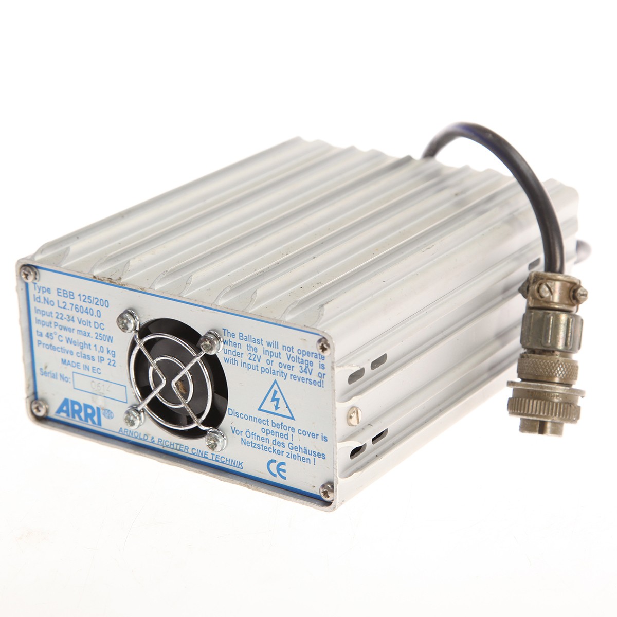 Arri 125 / 200 Watt D.C. Electronic Ballast - 22-34 Volt D.C. SKU#1309104