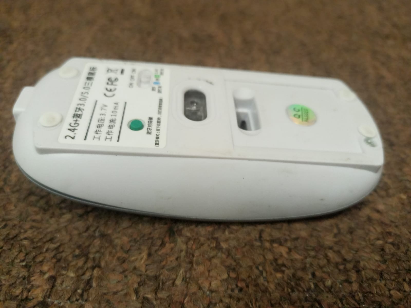 Tri-Mode Wireless Mouse Bluetooth 5.0+2.4G Rechargeable for PC Mac (No Dongle