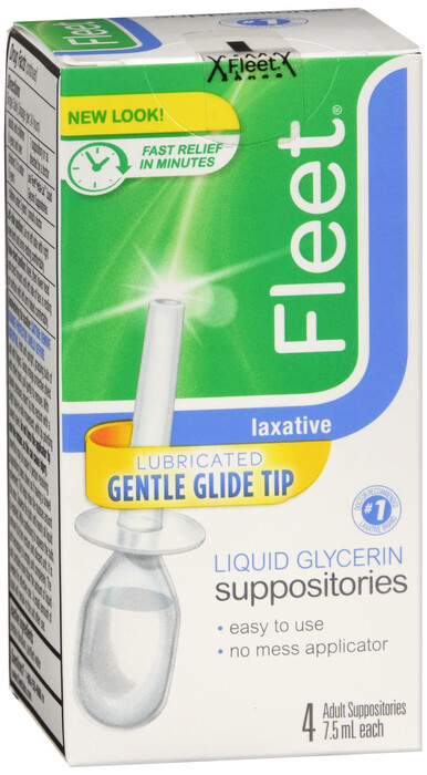 Fleet Liquid Glycerin Suppositories Adult Constipation, 7.5 ml