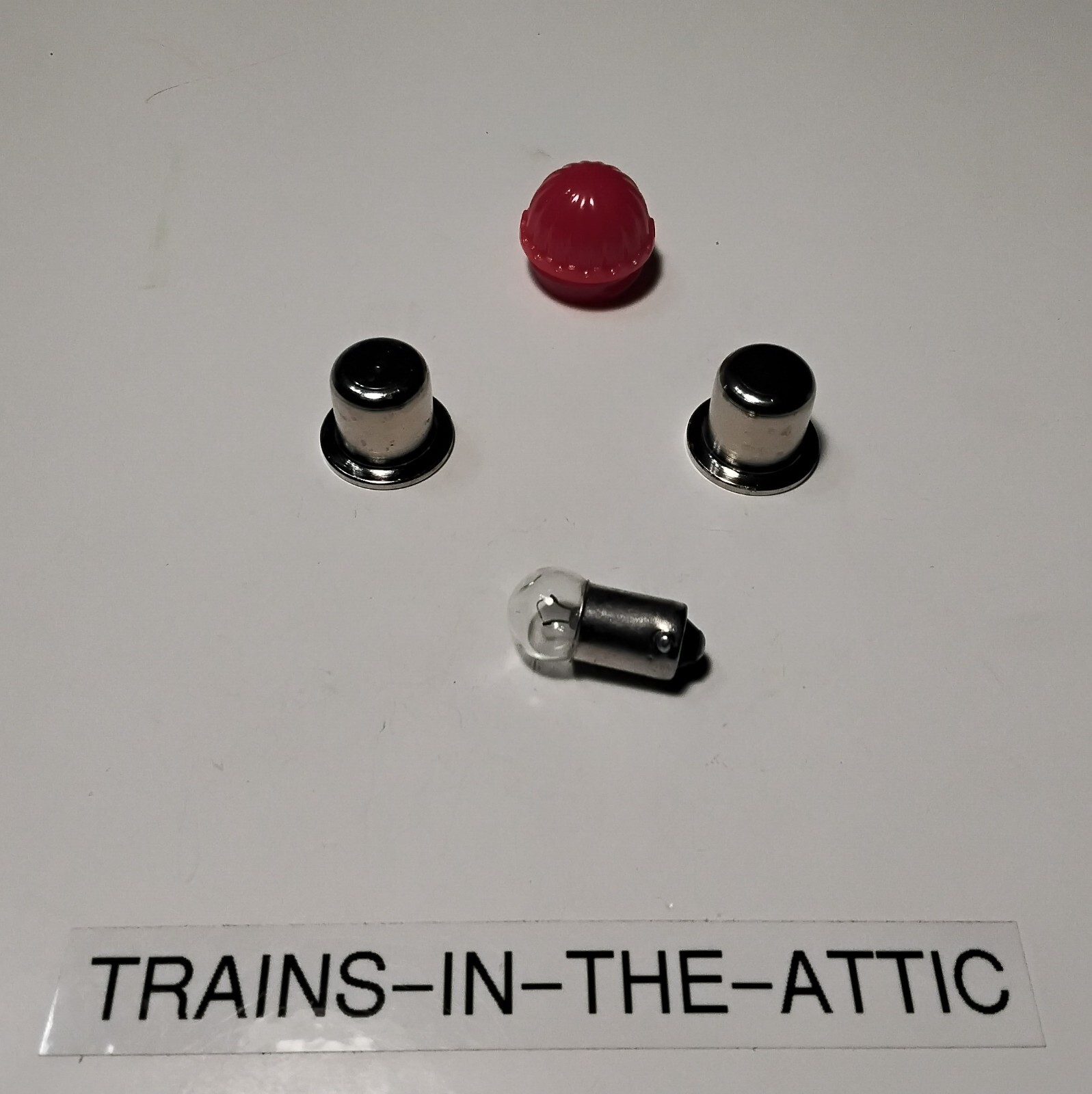 LIONEL KW TRANSFORMER BUTTON 20-108 AND RW-27 LENS REPAIR KIT WITH BULB NEW