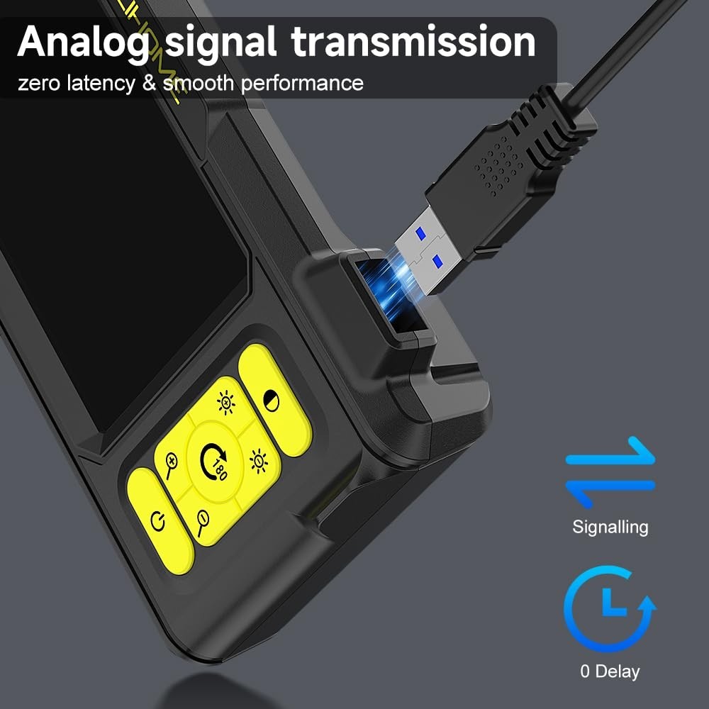 4.3-Inch IPS Borescope Camera with Enhanced Visibility - Ideal for Tight Spaces