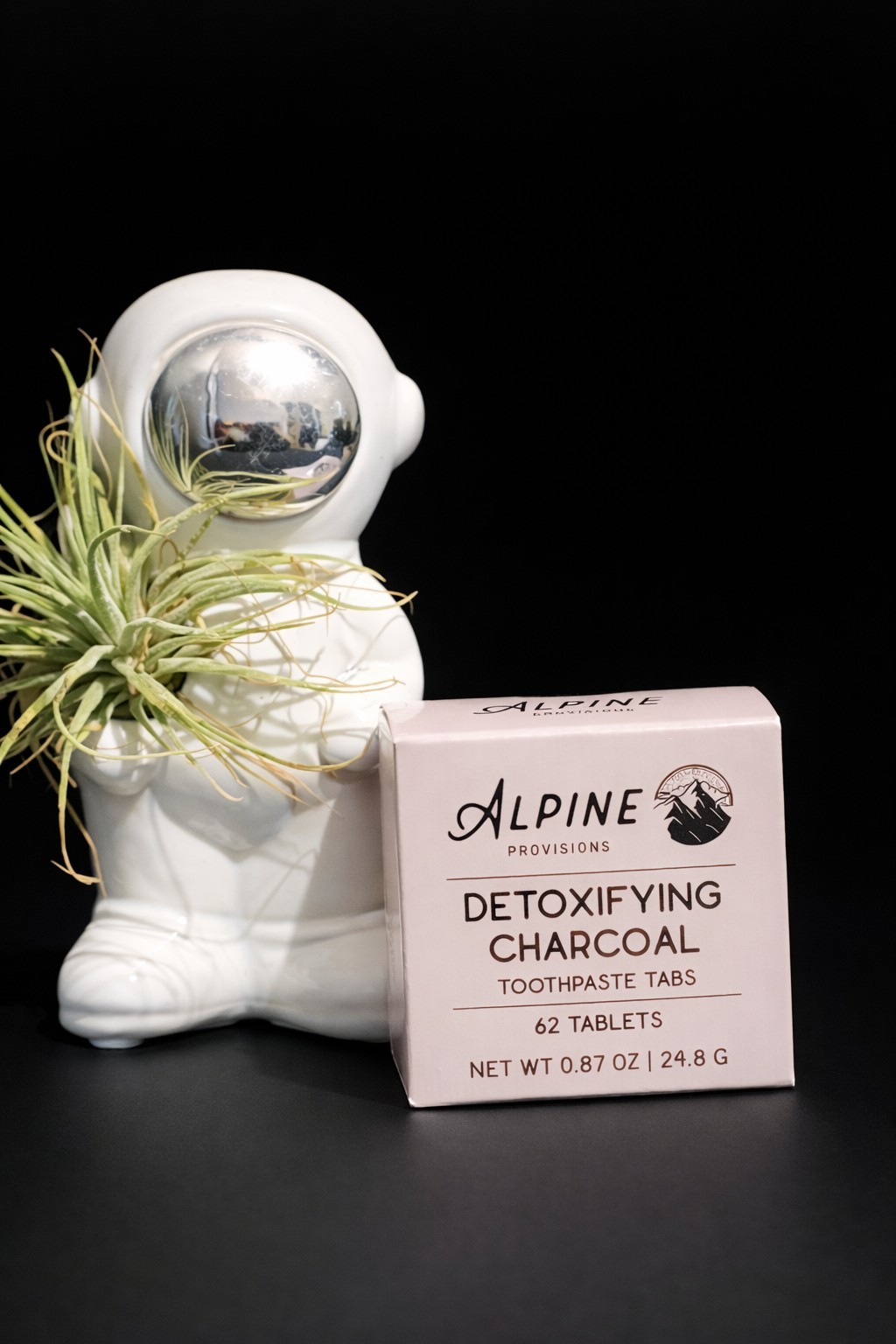 Alpine Provisions Detoxifying Charcoal Toothpaste Tabs 62 Tablets 0.87 oz