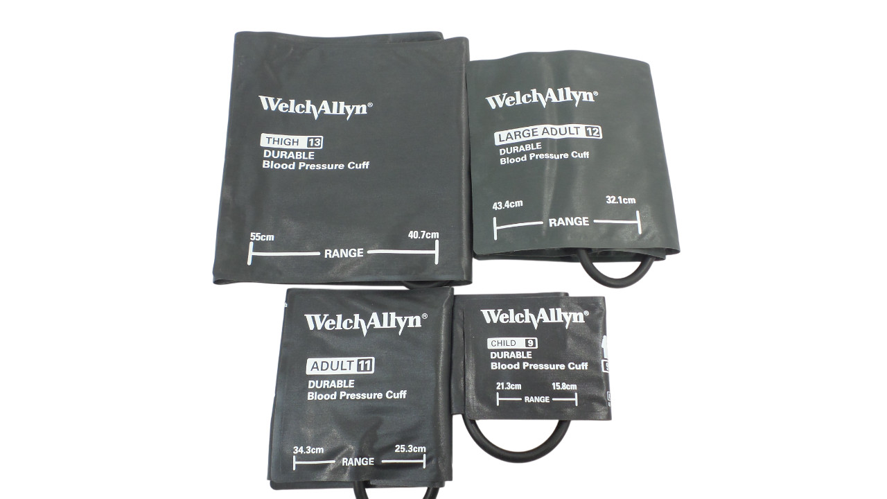 Lot of 4 Welch Allyn Durable Blood Pressure Cuff- Free Shipping