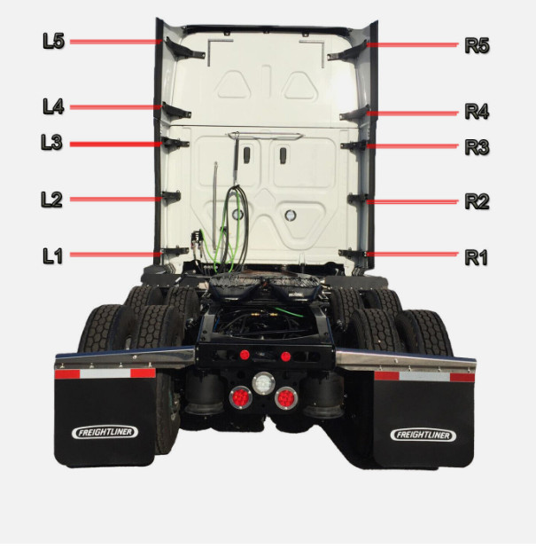 Fairing Hinge-L4 Left For Freightliner Cascadia 2008-2017