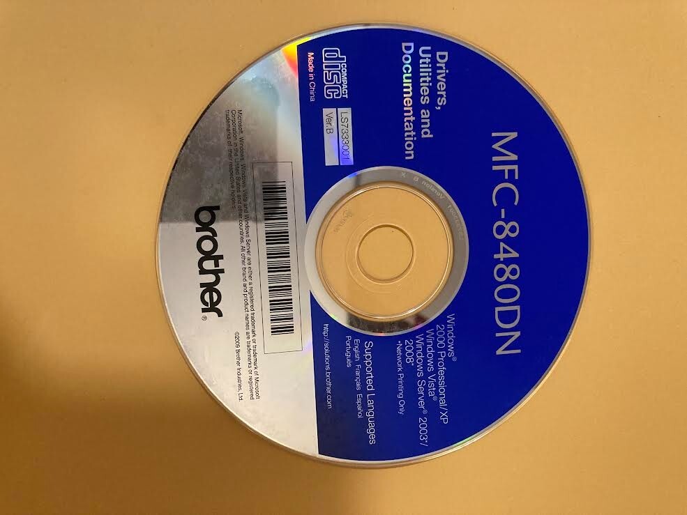 New Genuine Brother MFC-8480dn Software Driver and Utilities LS7333001