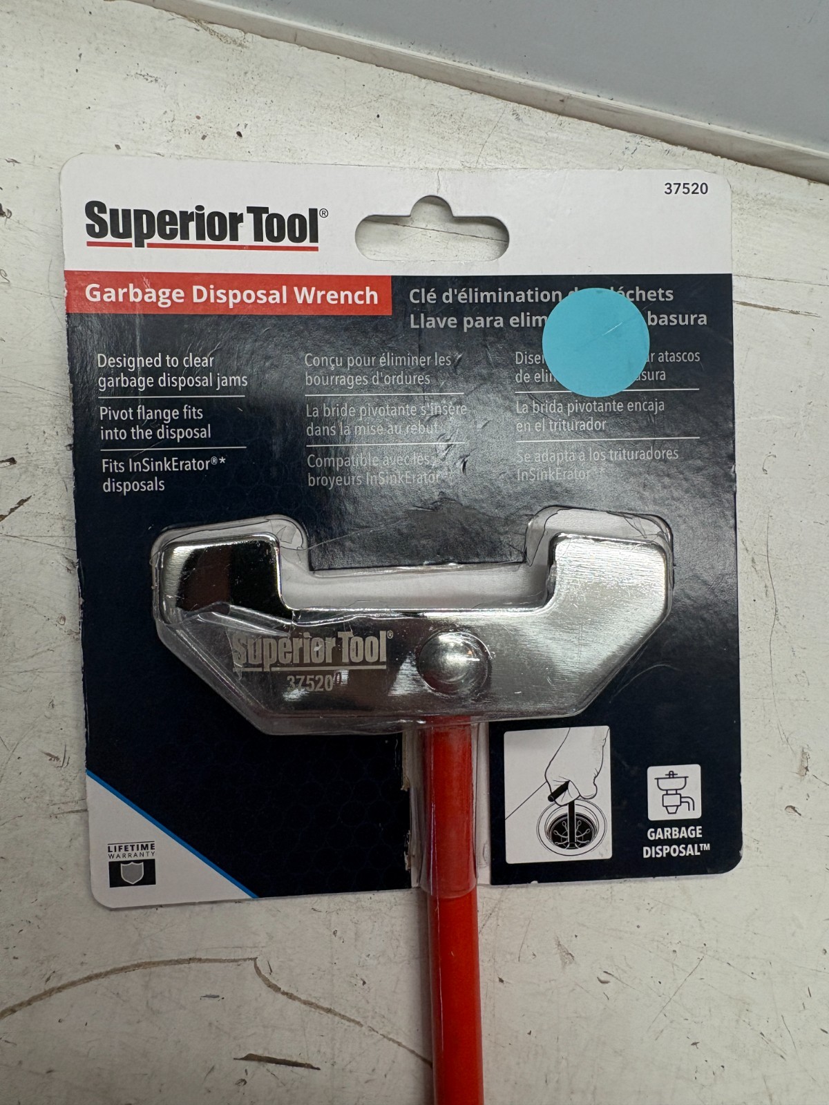 Superior Tool 37520 - Garbage Disposal Wrench Clear Jams