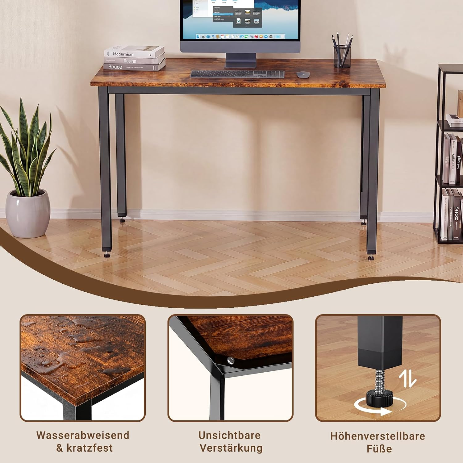 Computer Desk for Small Space,Modern Simple Laptop Desk,Computer Table Study Wri