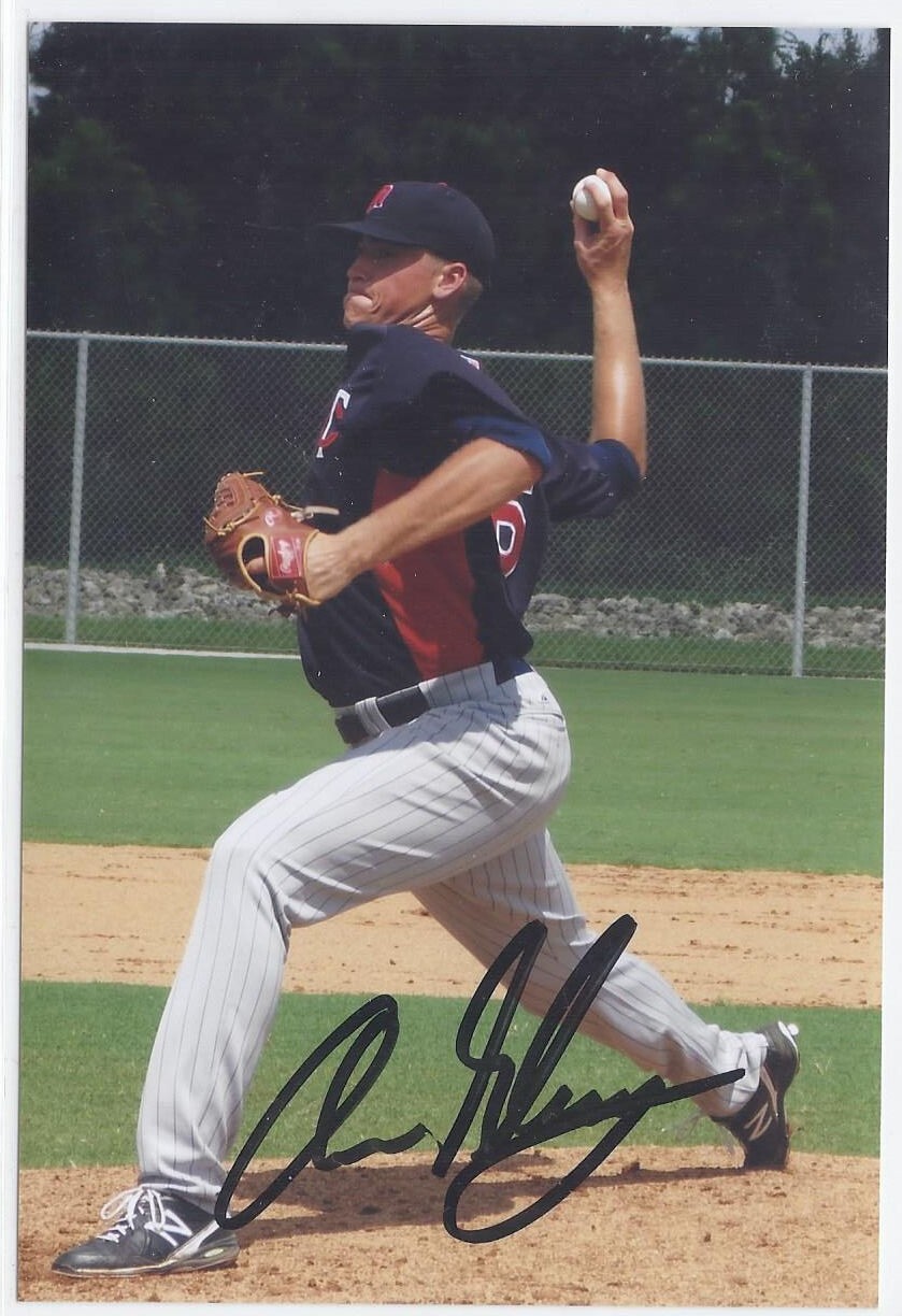 Aaron Slegers Signed Autographed 4x6 photo twins prospect