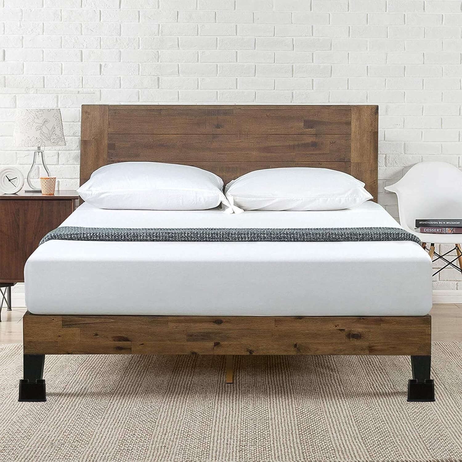 8 Pack of Adjustable Square Bed Risers - Enhance Storage & Accessibility