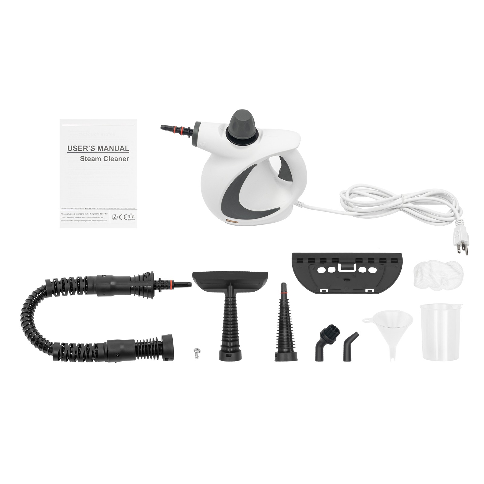 Handheld Steam Cleaner, Pressurized Multi-surface Natural Steam Cleaner
