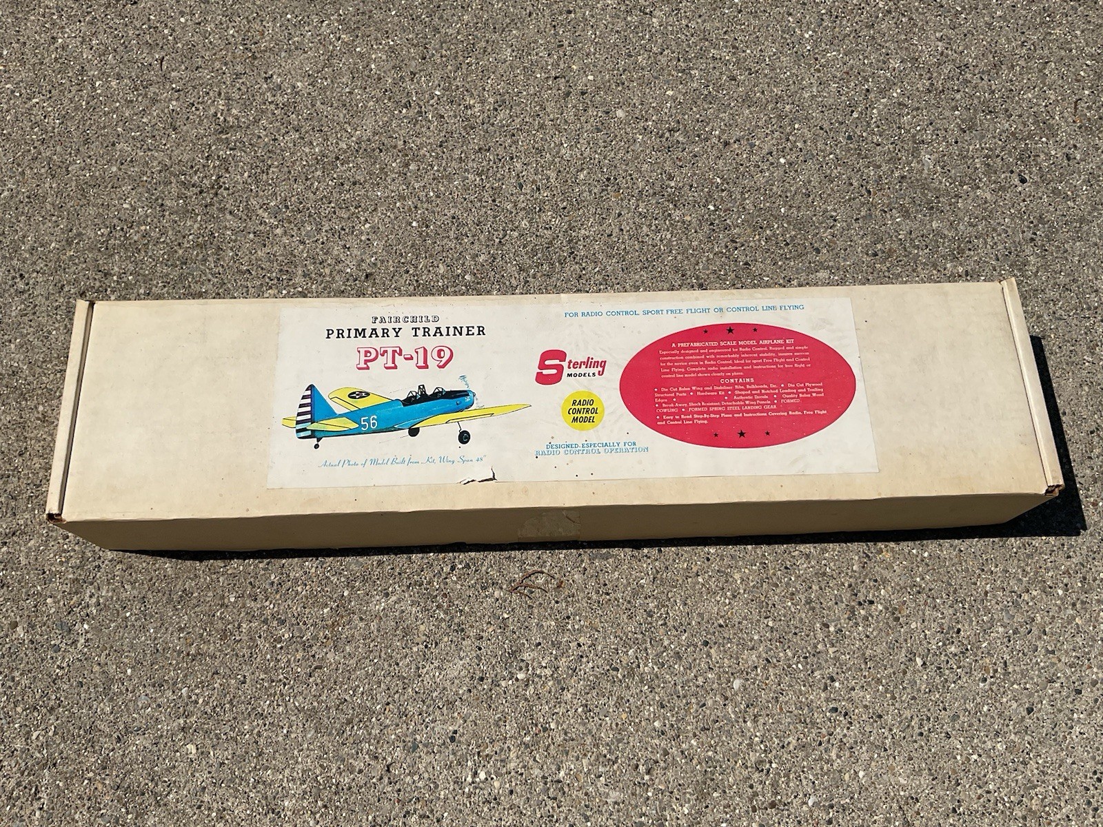 STERLING PT-19 RC AIRPLANE KIT