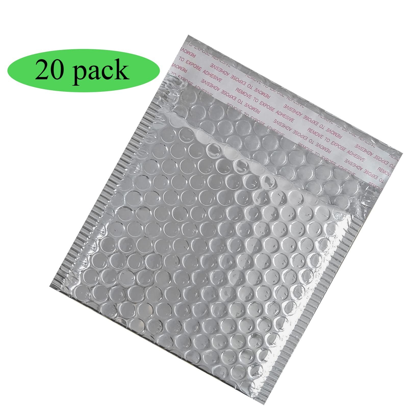 HOSL Bubble Mailer 5.2x5.2"(Inner) Shipping Envelopes 20 Pack Padded Envelope...
