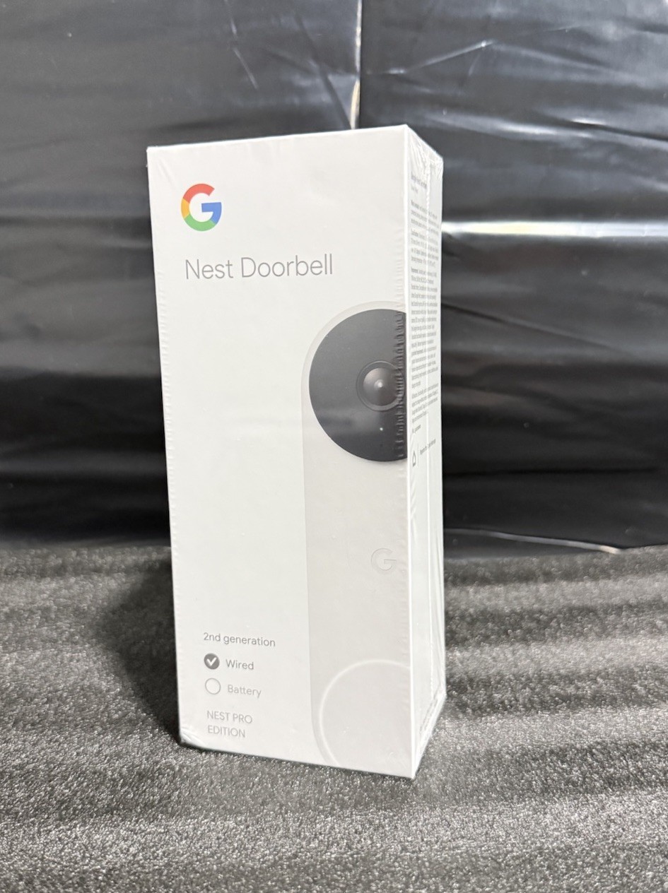 Google Nest Doorbell 2nd Gen Wired White Night Vision HDR Mic Wi-Fi Google Home