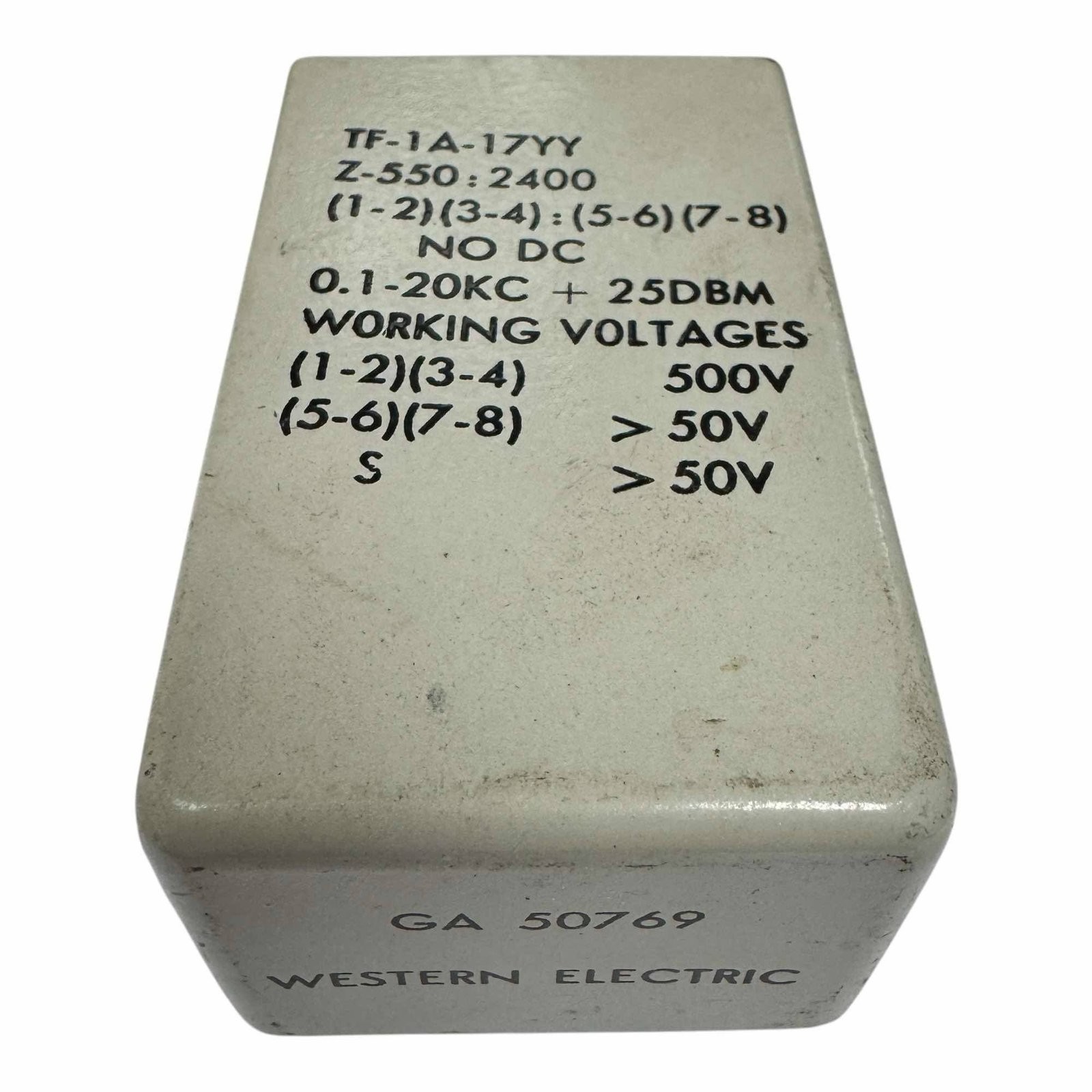 GA50769 Western Electric Audio Transformer 5950-00-545-7793