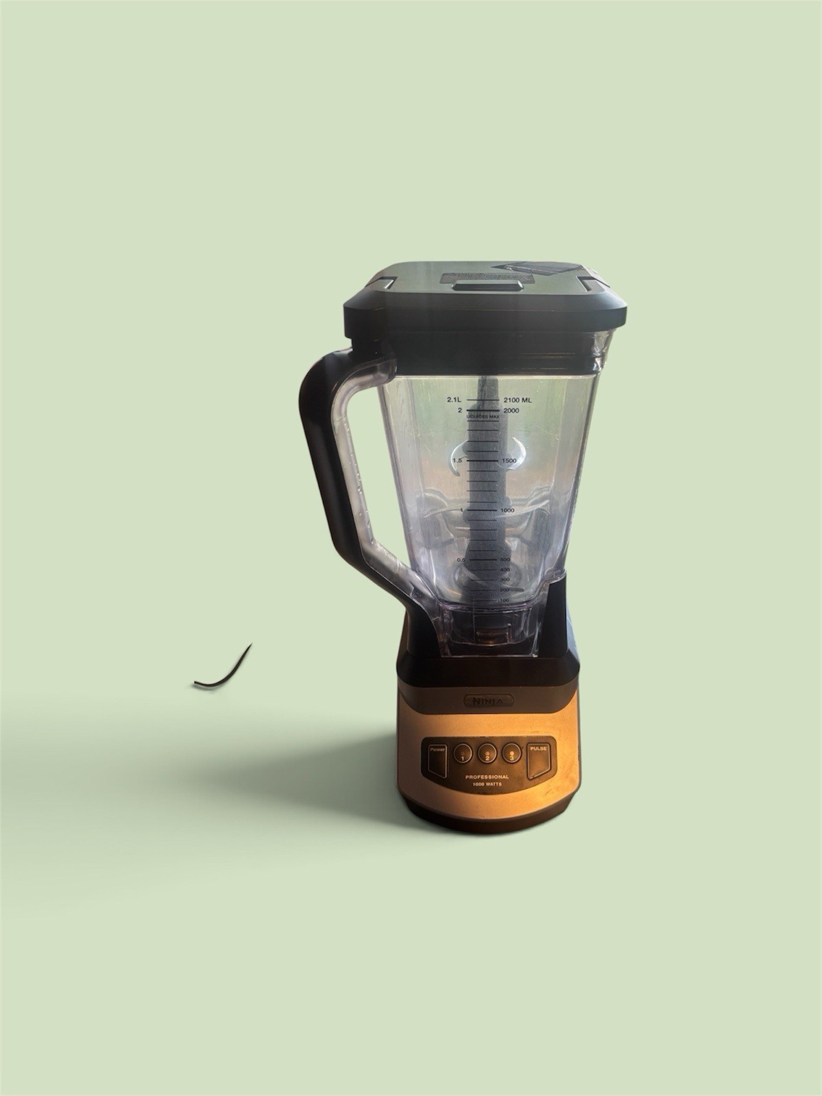 Ninja Professional 1000 watt Blender  Tested And Works. 3 Speed W/pulse. NJ600