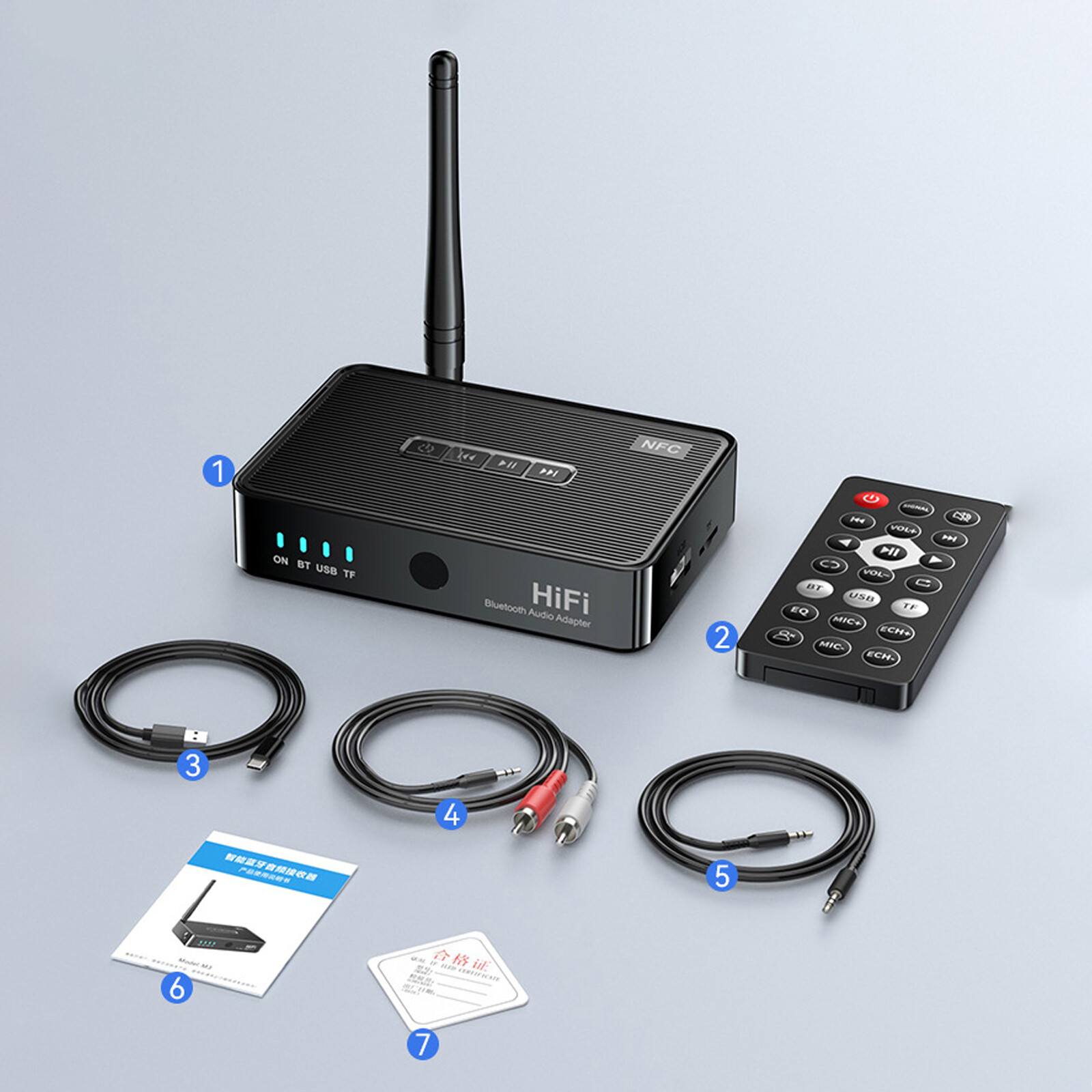 Long Range Bluetooth 5.3 Transmitter Receiver For TV Home Stereo Audio Adapter