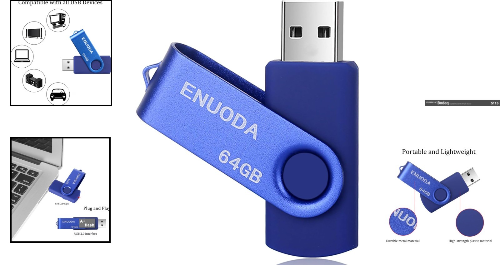 Versatile 64GB USB 2.0 Drive – Easy Plug and Play Flash Storage for All Devices