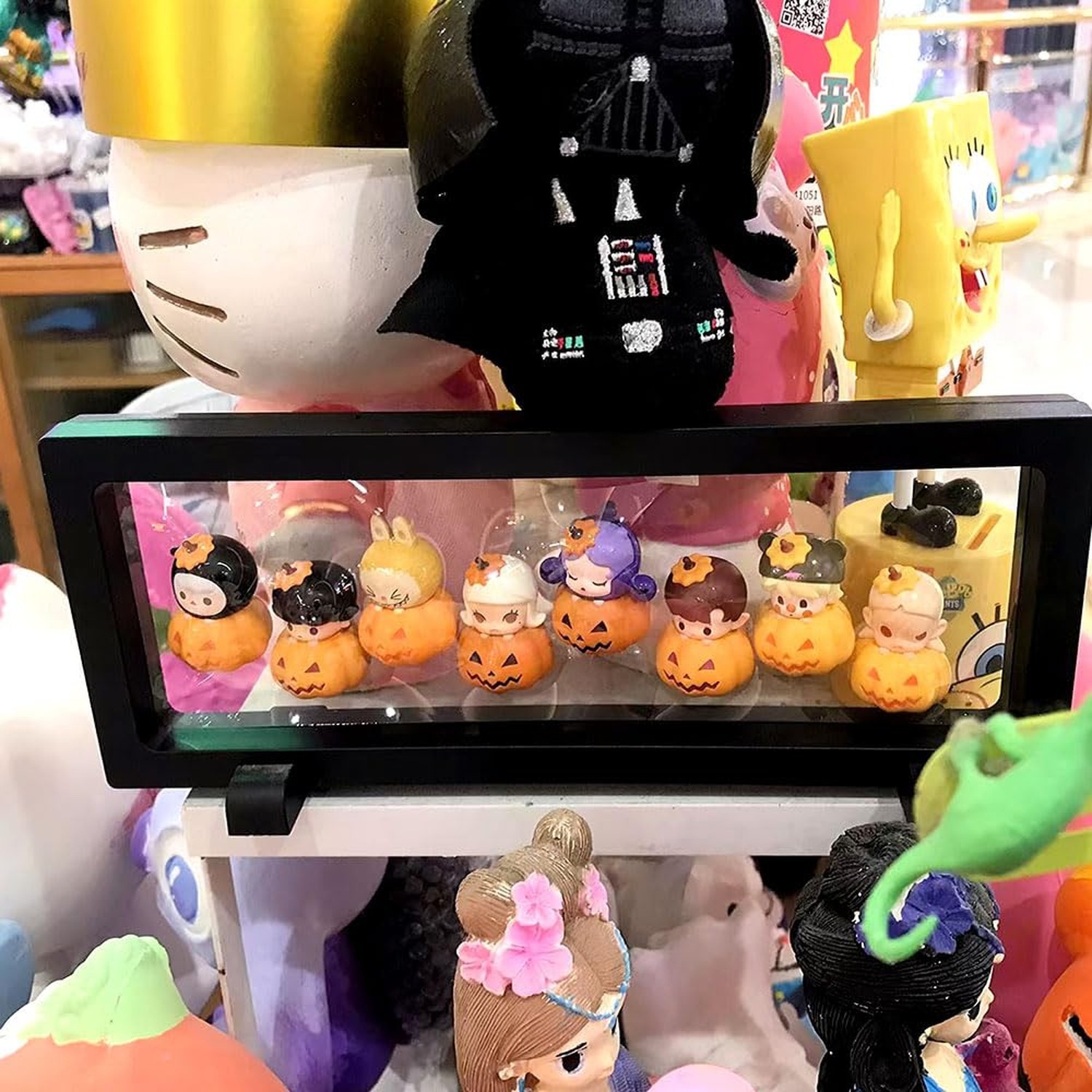 4 PCS 3D Floating Display Case, Seashell Holder Frame Coins Floating Display ...