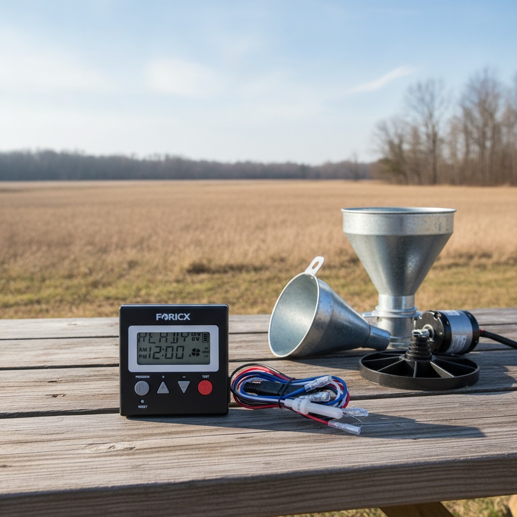 Compact 12V/6V Digital Timer for Deer Feeders: Custom Feeding Schedule Features