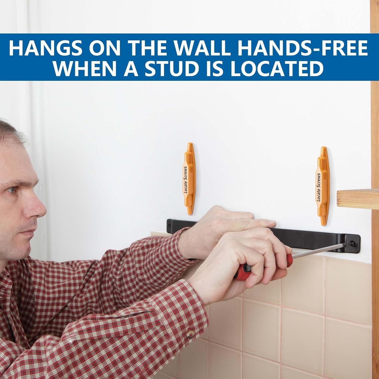 2 Pcs Stud Finder Magnet, Powerful Magnetic Stud Detector, Compact Wall Metal...