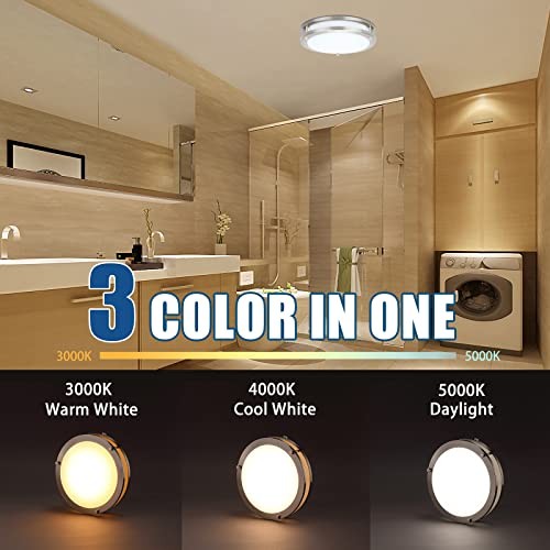 LED Flush Mount Ceiling 16 inch 25W LED Dimmable Double Ring Ceiling Lights
