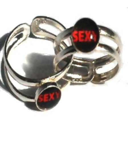 Sterling Silver Adjustable Sexy Logo Toe Ring