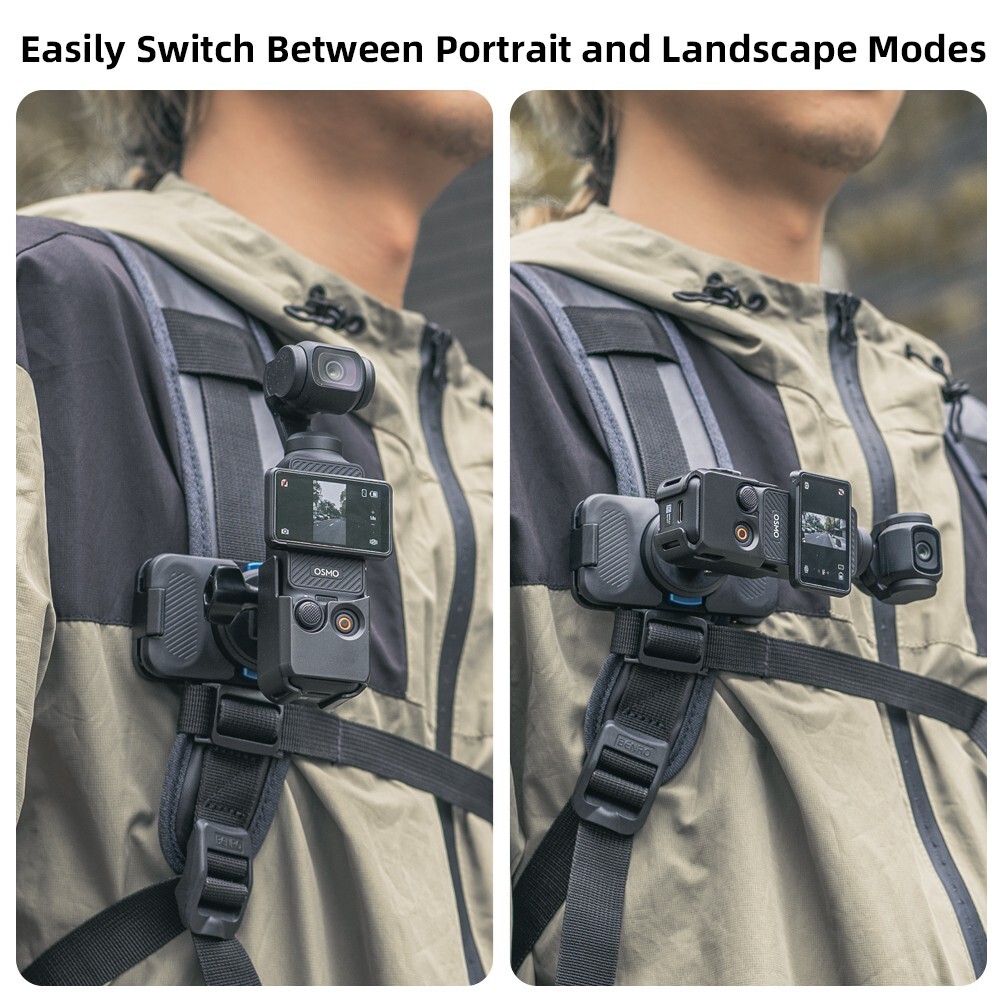 Magnetic Backpack Strap Clip Mount, Quick Release Mount for DJI Osmo Pocket 3