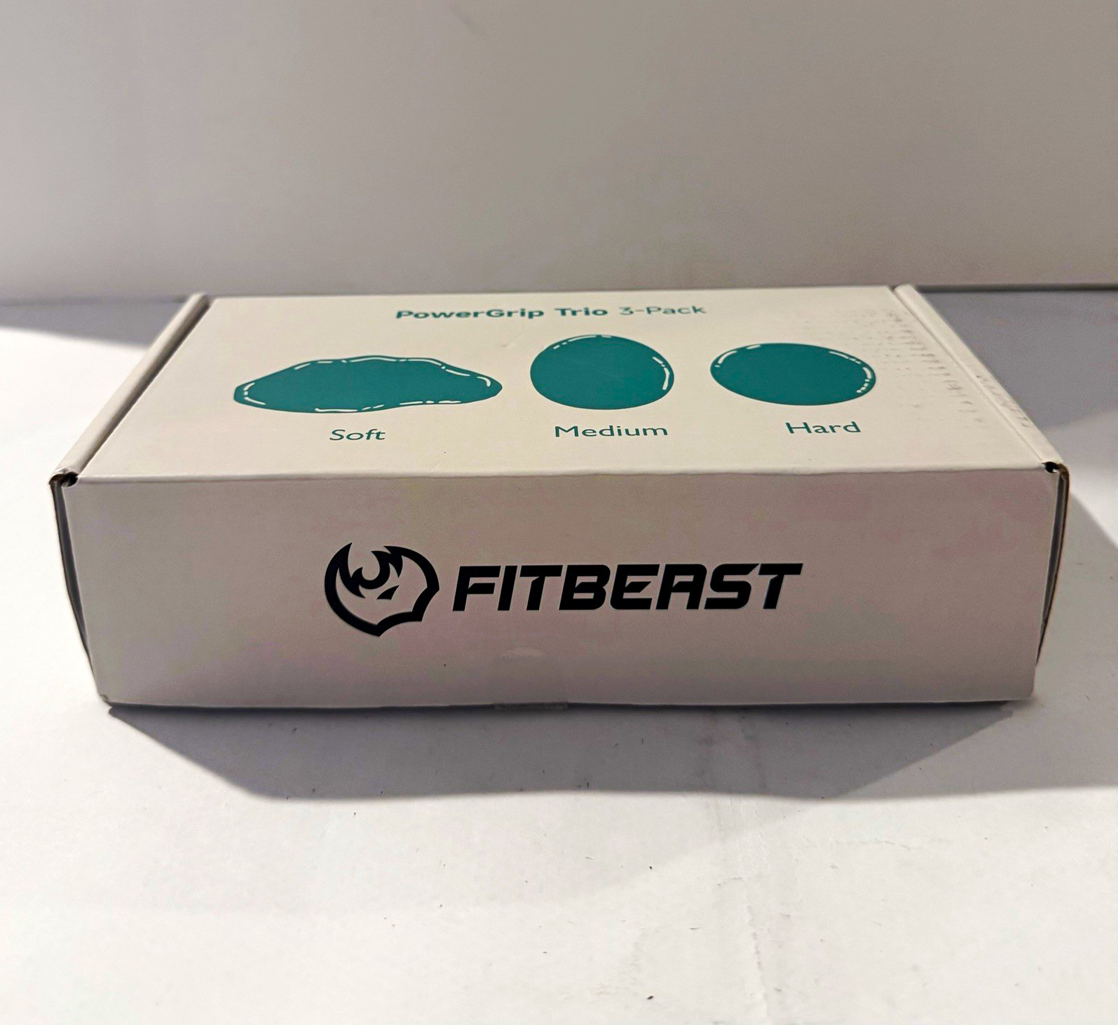 FitBeast PowerGrip Trio 3-Pack Rubber Grip Balls Gripper Set w/ Carry Bag