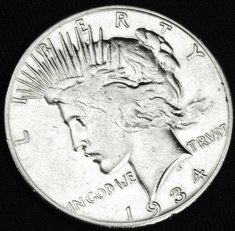 1934-s Peace Silver Dollar. High Grade (Inventory A)