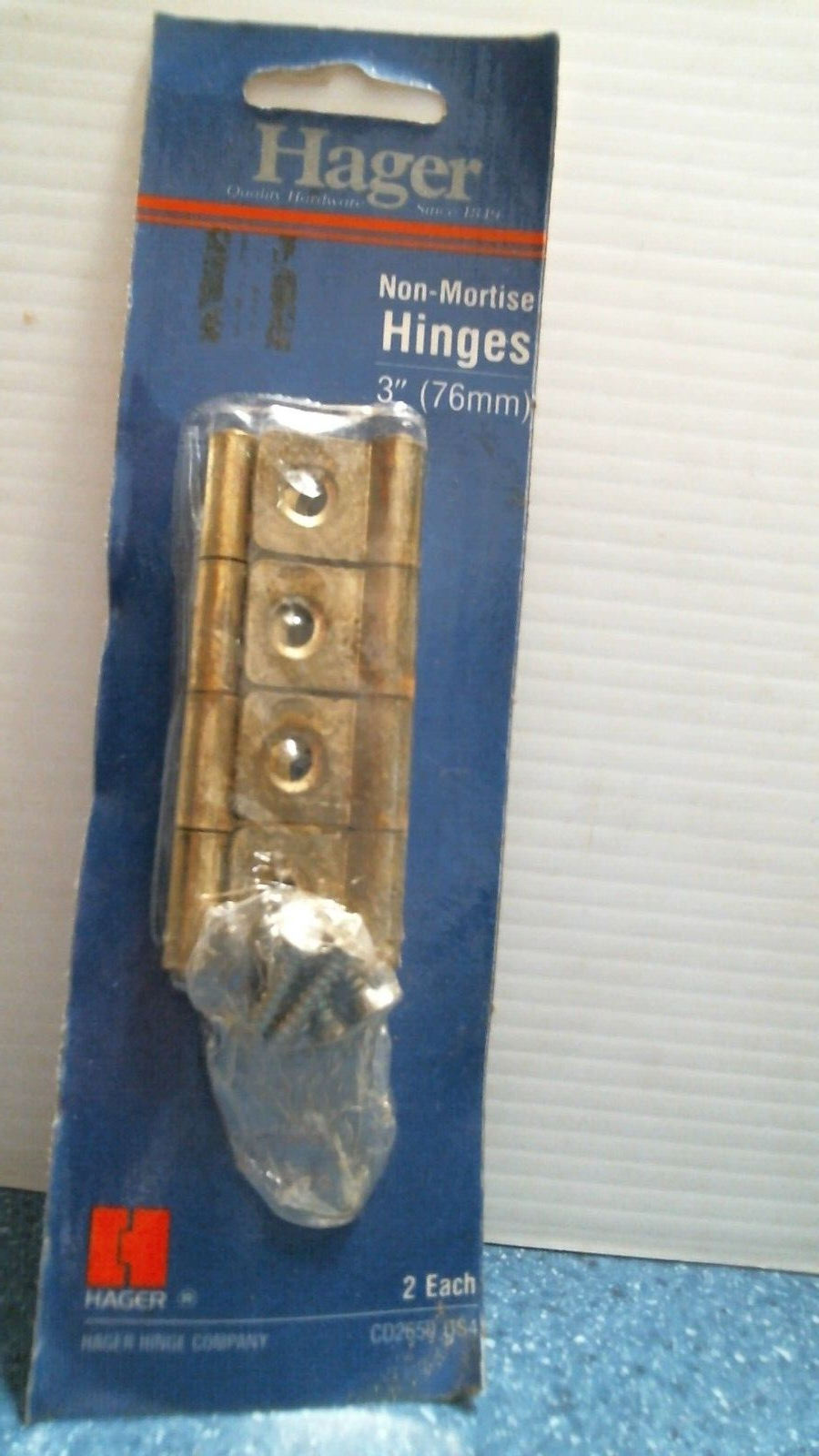 Hager 3" Non-Mortise Hinges 2 Pk (00544) FS