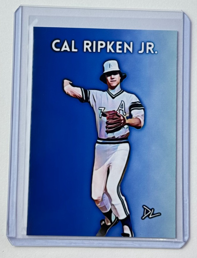Cal Ripken Jr. Limited Artist Signed "Aberdeen High School" Trading Card 5/10