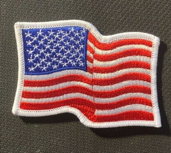 flag patch flag waving flag patch waving american flag patch 3.5"