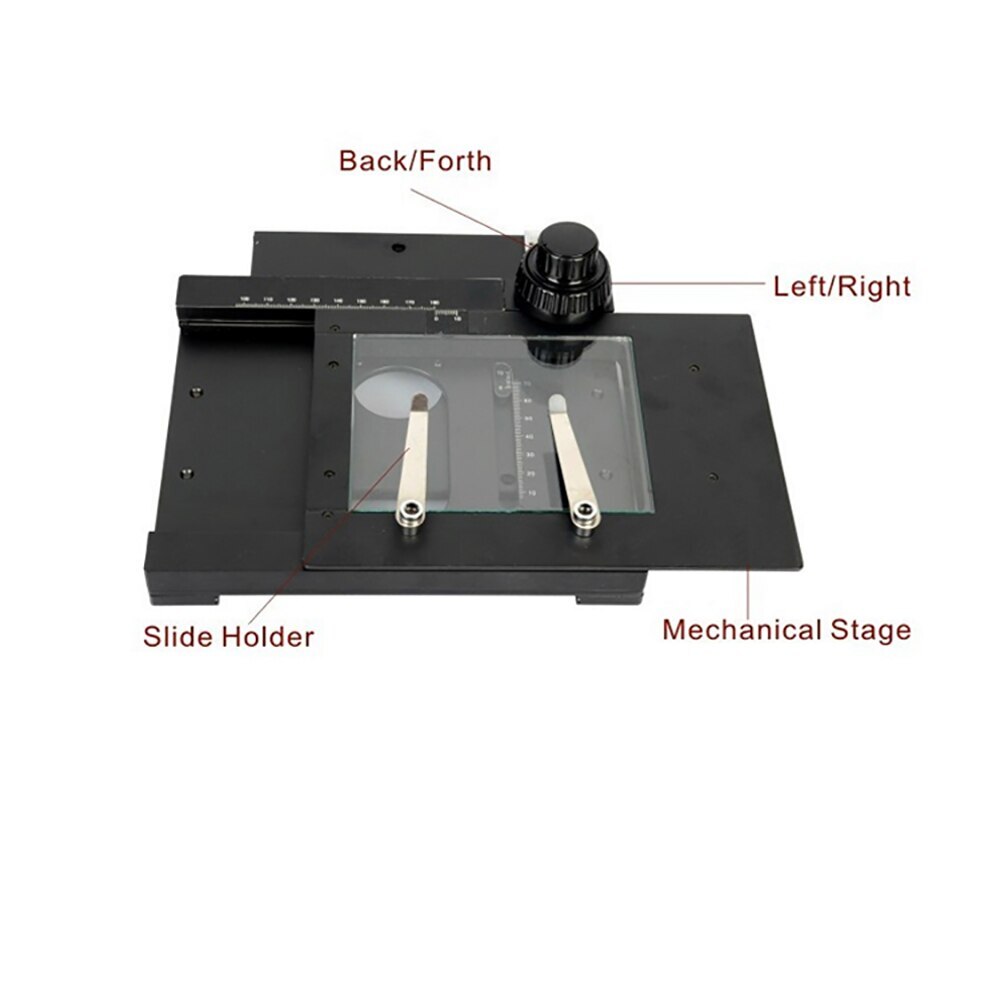 Microscope Mobile Platform X Y Axis Rotating Bracket Micrometer Sliding Stage