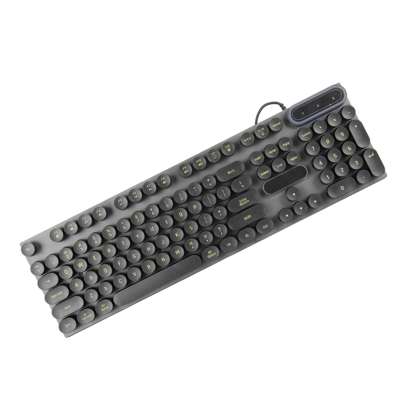 USB Gaming Keyboard 104 Keys Ergonomic Backlit For Desktop Excellent