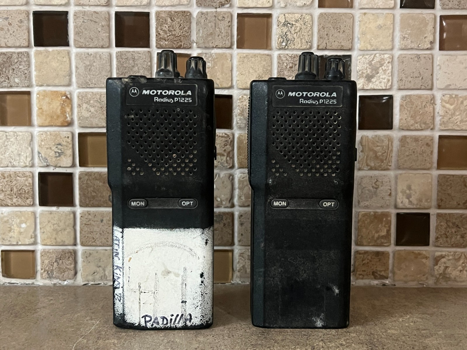 LOT OF 2 MOTOROLA RADIUS P 1225 PORTABLE RADIO