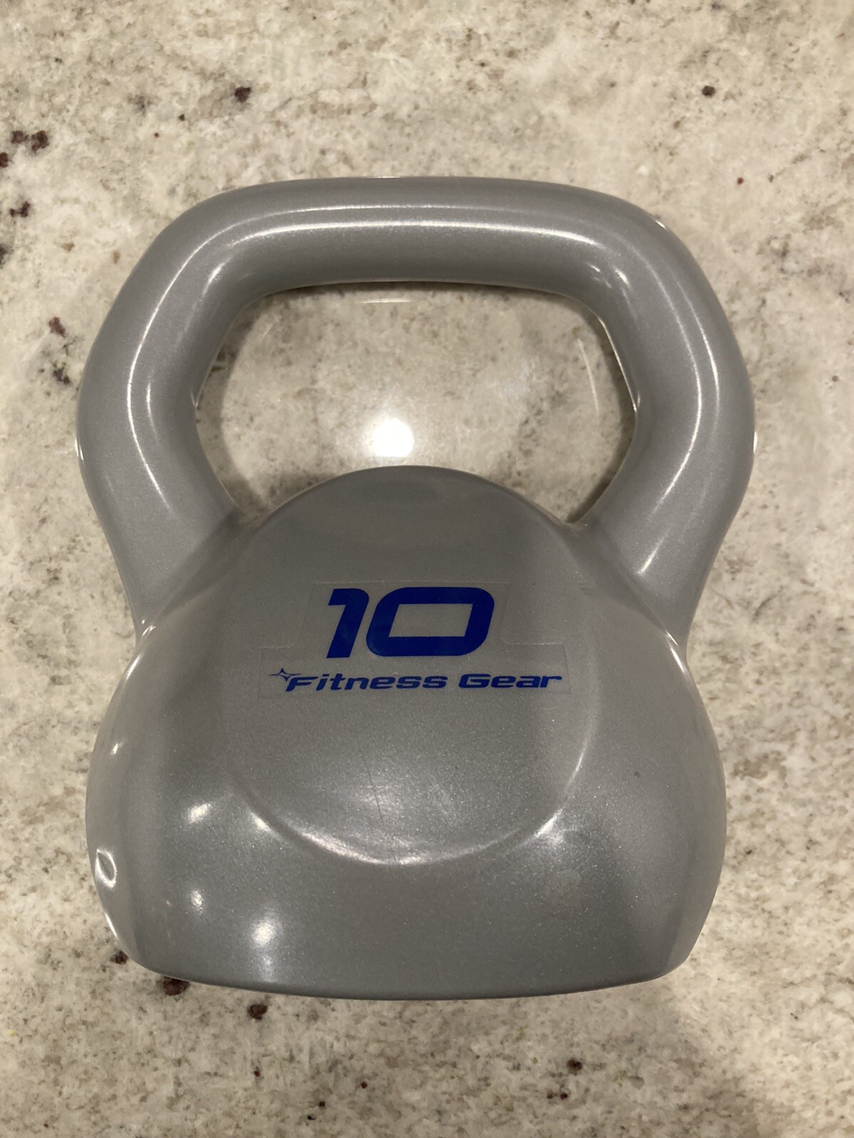 Used 10lb Kettlebell Rubber Coated Home Fitness Workout Kettle Bell Fitness Gear