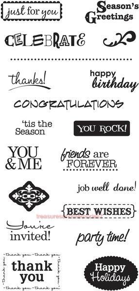FiskarsFISKARS Simple Stick ALL YEAR CHEER 19 Rubber Stamps