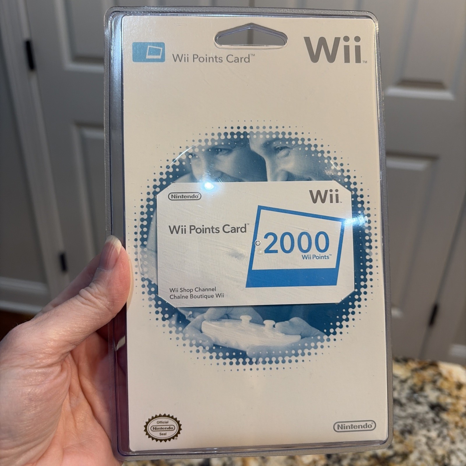 Nintendo Wii 2000 Points Card — Factory Sealed NOS