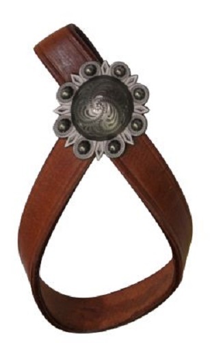 Western Horse Leather Tie Down / Nose Band Keeper Strap Barrel Racing Rodeo
