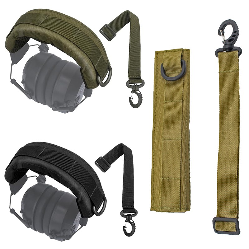 Tactical Headset Headband Cover Noise Cancelling Headphone Earmuffs Fabric Pad