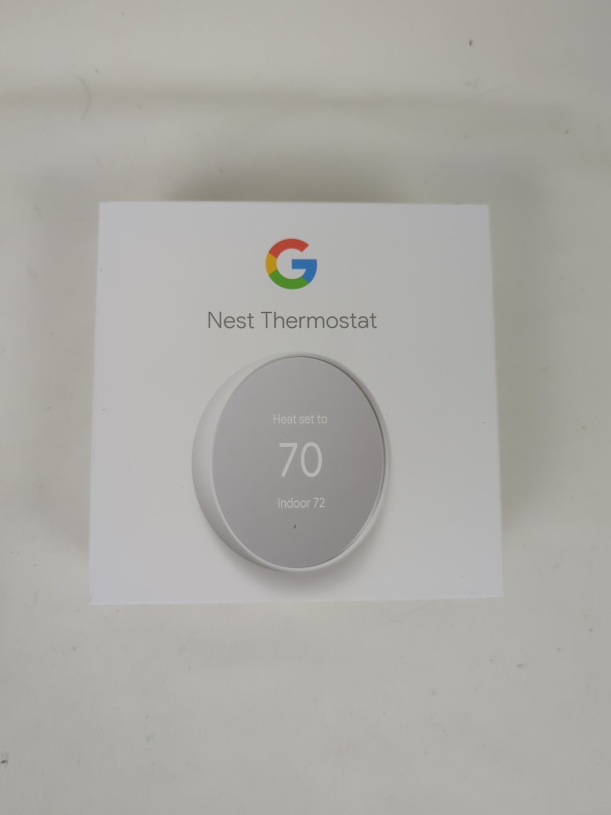 Google Nest Smart Thermostat, Snow - GA01334-US (UPC 193575007649)