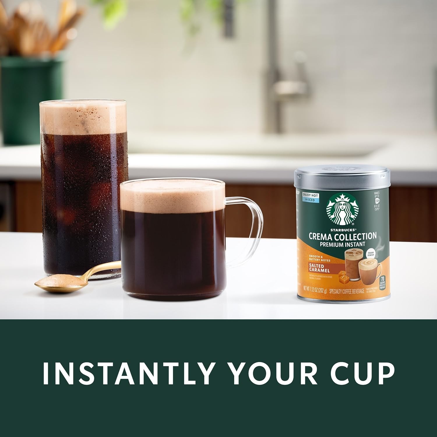 Starbucks Crema Collection Premium Instant Salted Caramel Flavored Instant...