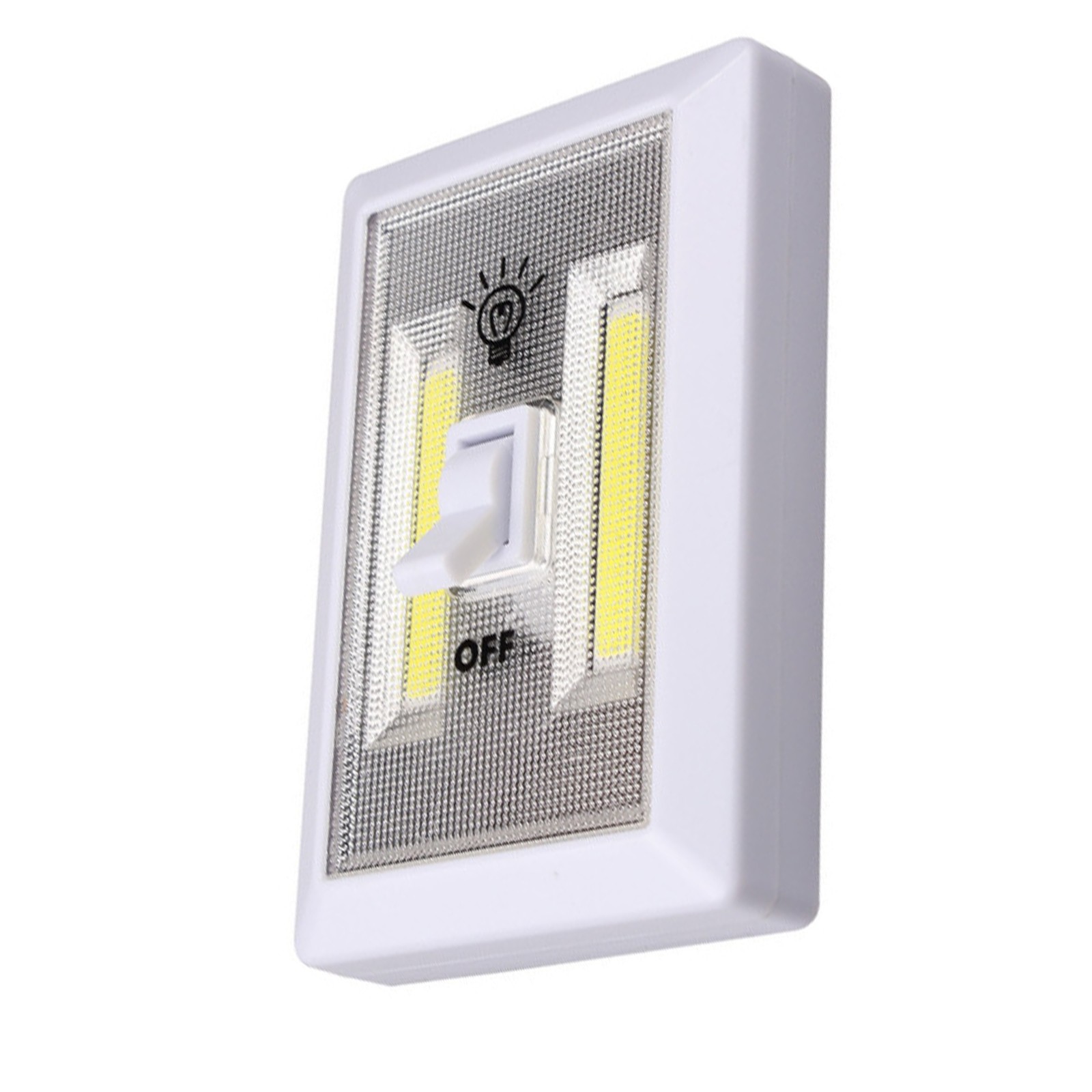 COB LED Lamp Switch Night Lights Battery Operated Cabinet Garage Light Bedside
