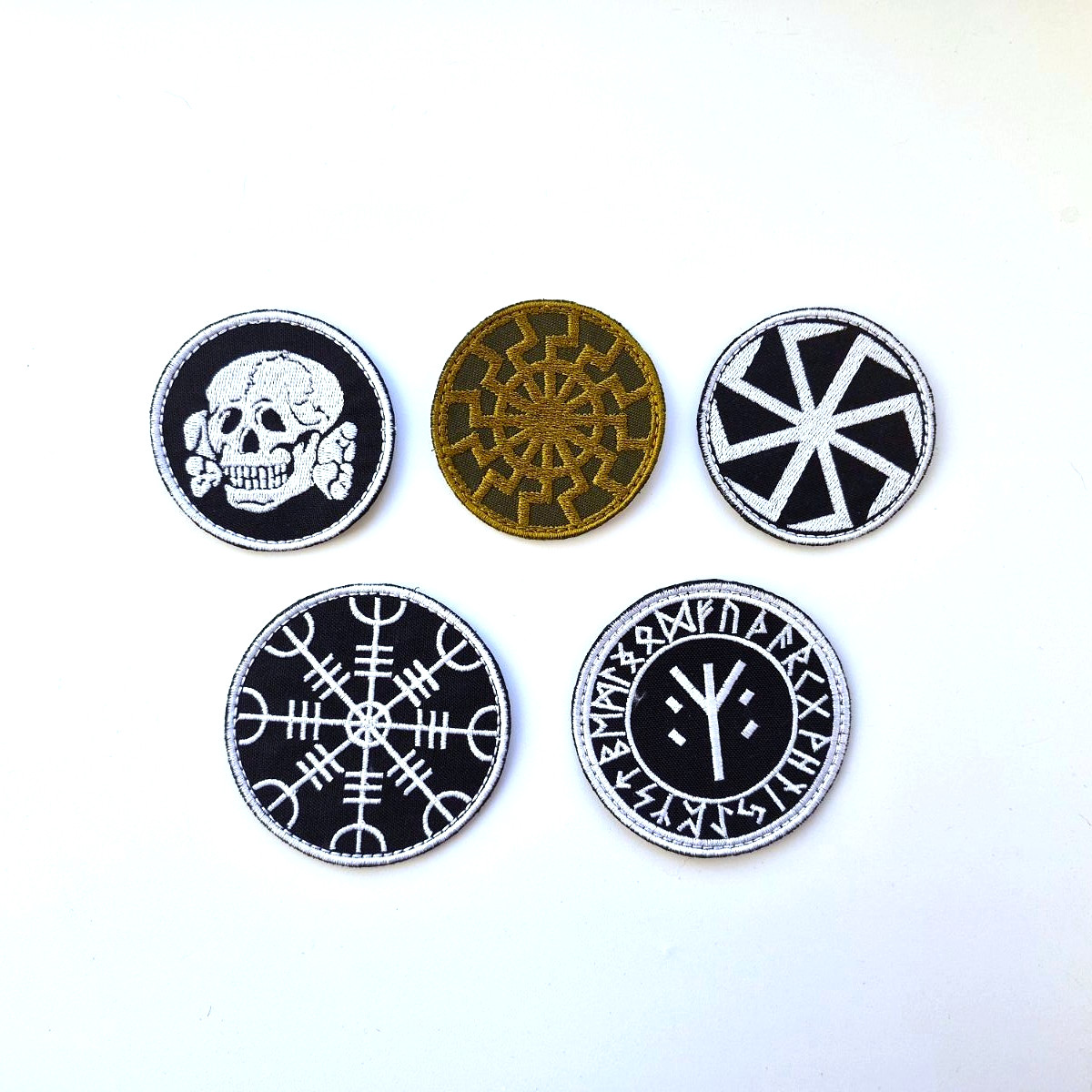 Set of 5 Ukrainian Brigades protective amulets Morale patches, Ukraine Army