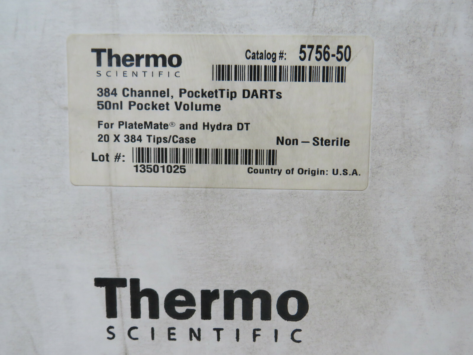 (20 x 384) Thermo 5756-50 384-Channel PocketTip DARTS 50nl PlateMate & Hydra DT