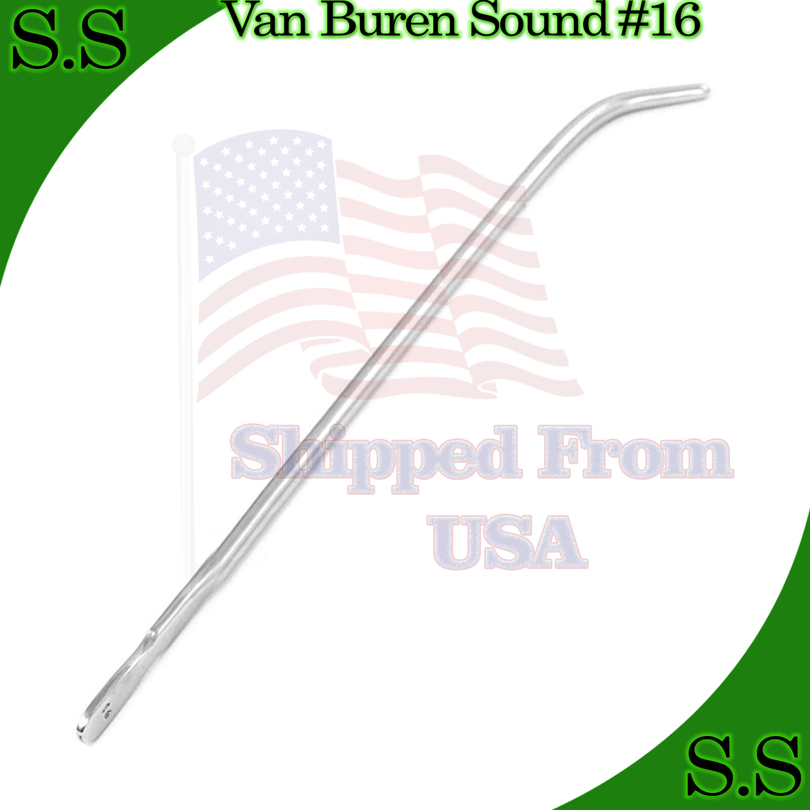VAN BUREN Urethral Sound, 11" (27.9cm), 16 Fr. (5.3mm)