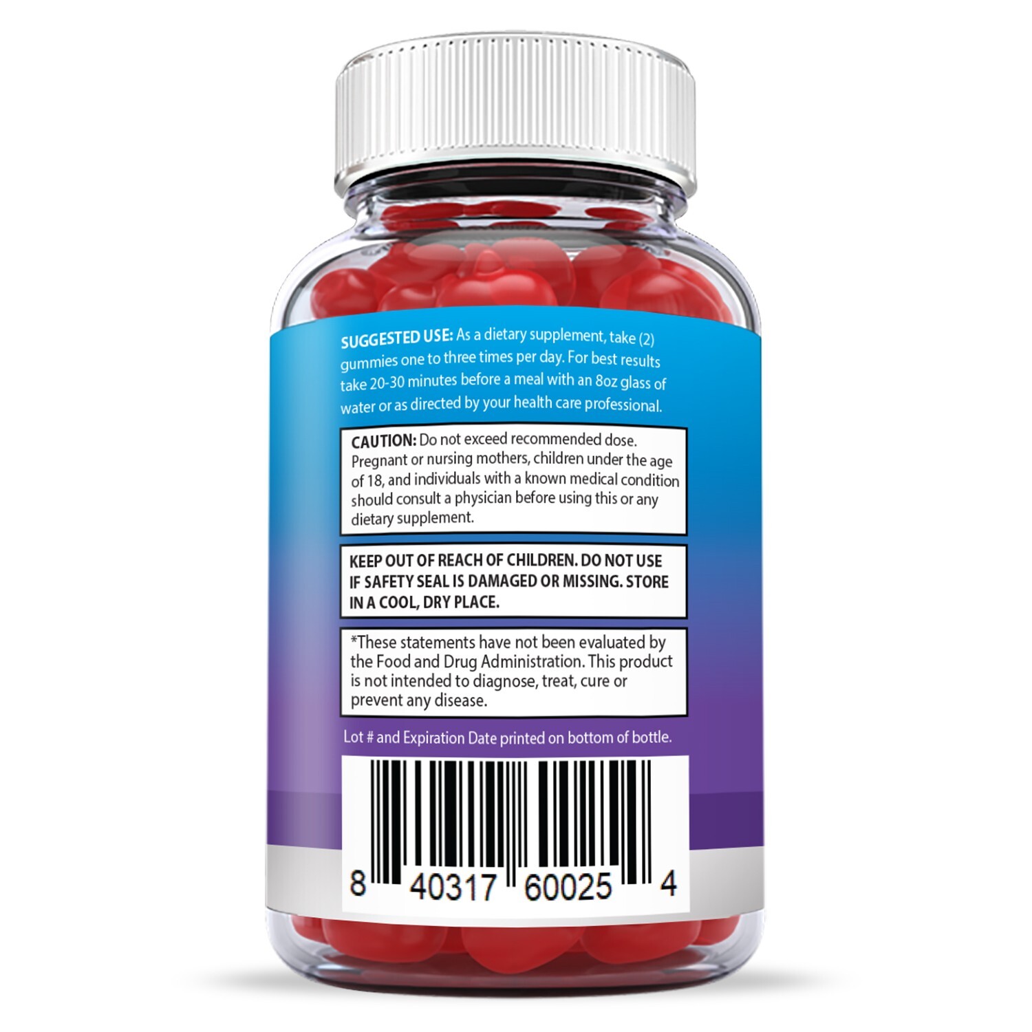 Keto Blast Gummies 1000MG Apple Cider Vinegar ACV 180 Gummys 3 Pack