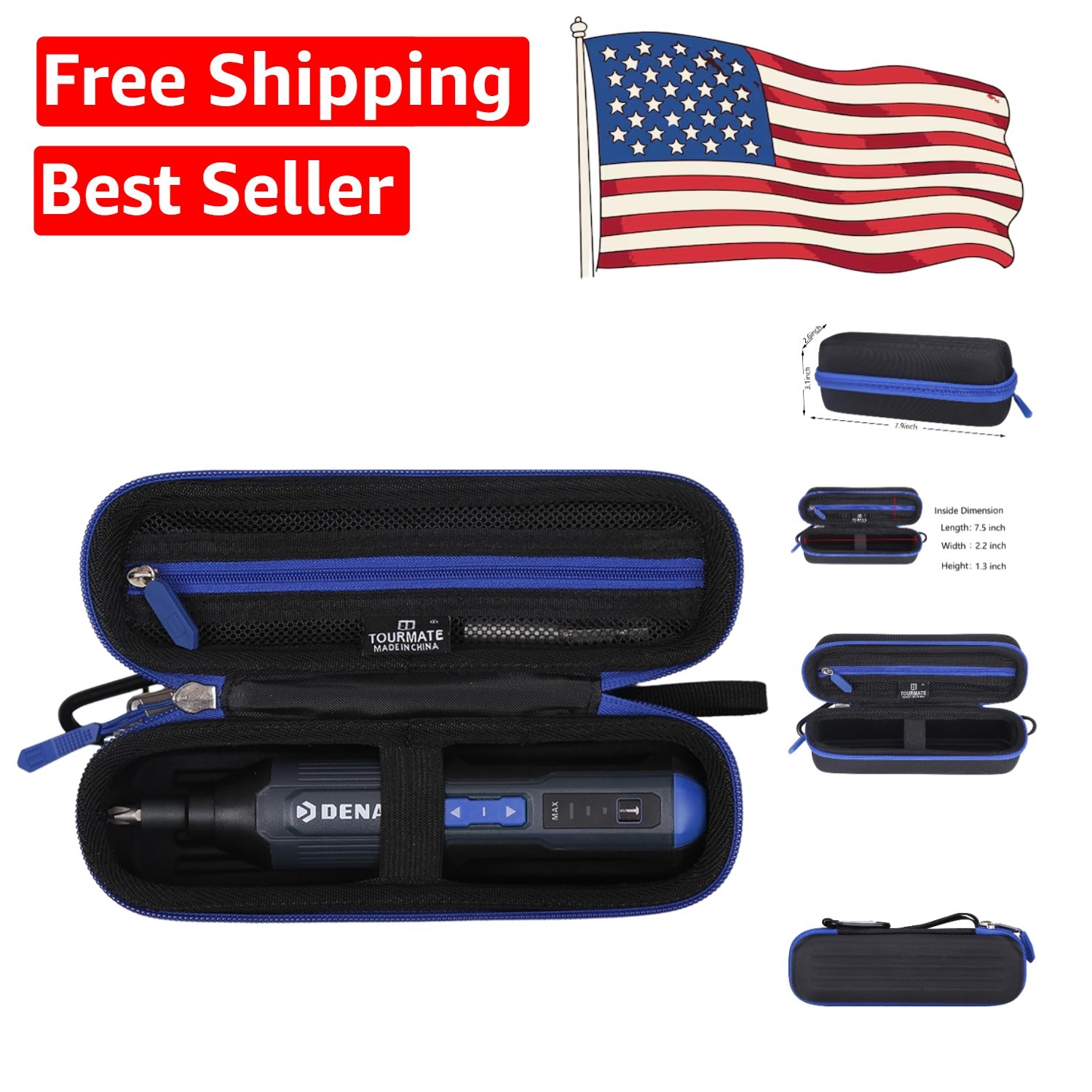 Stylish Shockproof Travel Case for Cordless Screwdrivers - Waterproof Protection